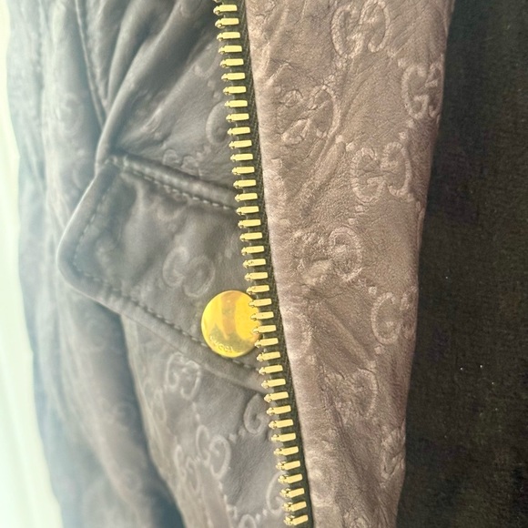 Gucci embossed GG leather jacket - Picture 11 of 16